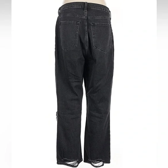 Abercrombie & Fitch Black Curve Love Jeans, Ultra High Rise, Ankle Straight - Picture 3 of 3